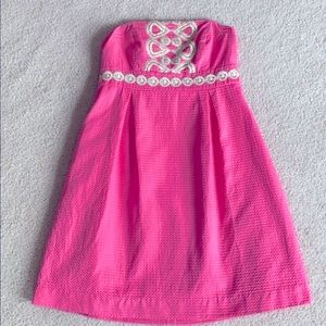 Lily Pulitzer Grecian Strapless mini dress